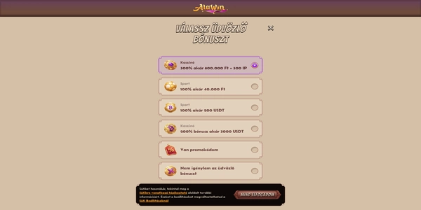 Alawin Casino registrácia na mobile